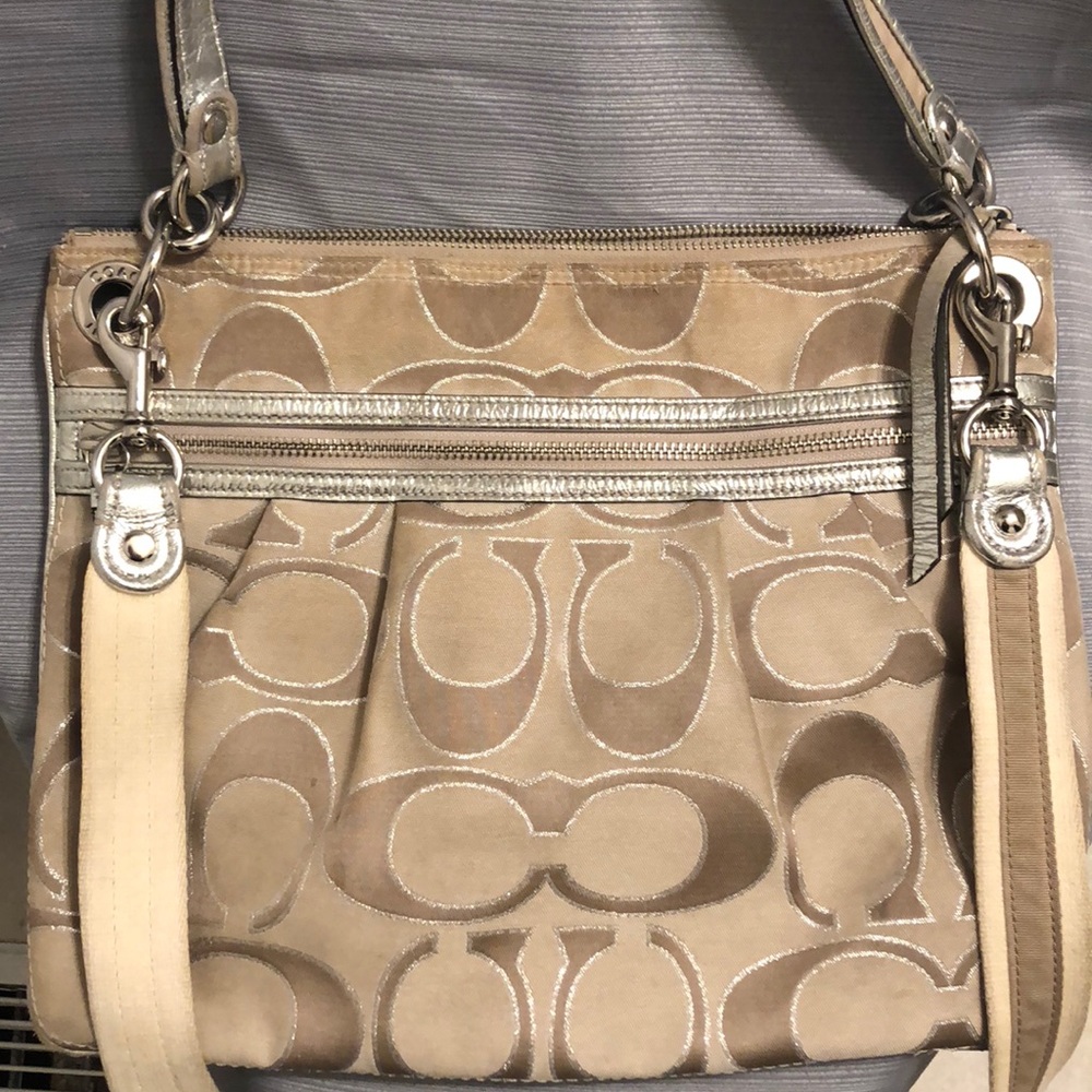 Champagne and silver Crossbody/shoulder bag - Picture 4 of 6